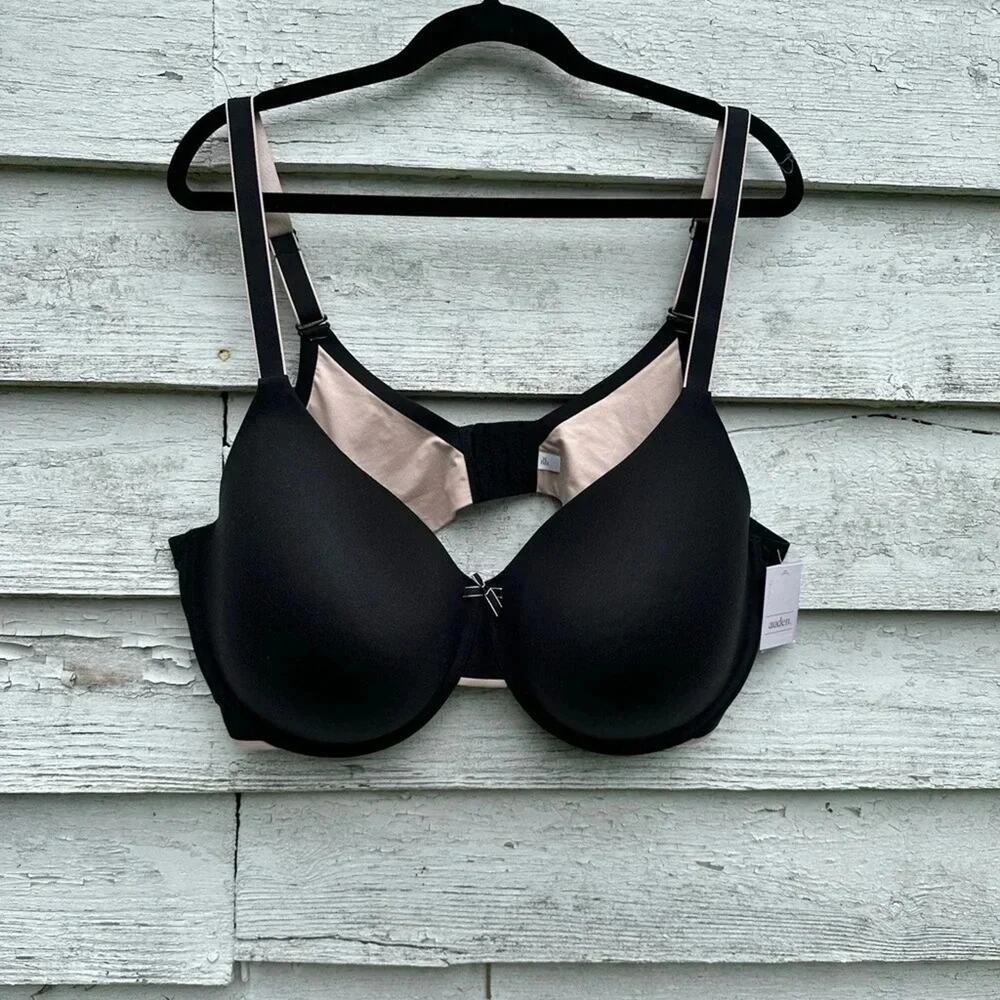 Auden black cotton underwear, full coverage bra size 46DDD